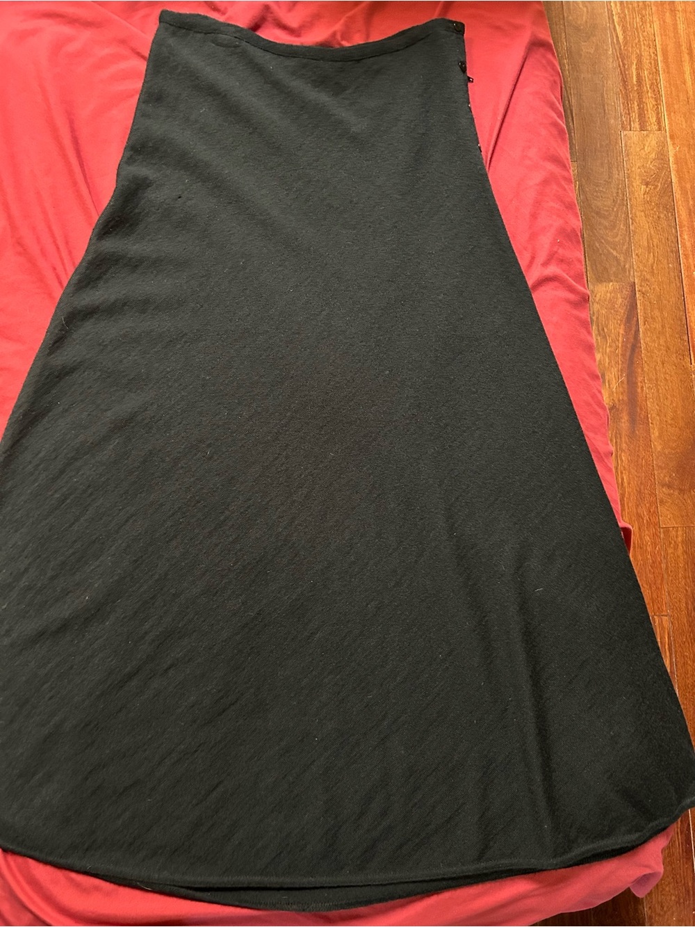 Peruvian Connection Black A-Line Maxi Skirt Size Medium
